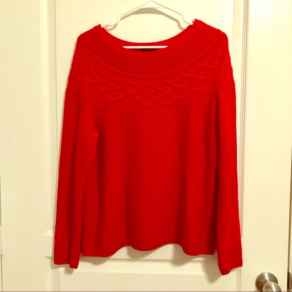 Talbots Red Sweater Size L - Cashmere blend